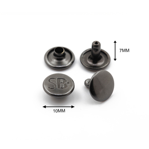 Remaches Metálicos de Doble Cabeza Redonda de 10mm en <span class=keywords><strong>Diferentes</strong></span> Colores para Bolsos de Cuero, Cinturones, Zapatos, Manualidades DIY, Prendas de Vestir y Bolsas - Venta al por Mayor - Product Image 1