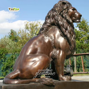 Thiết kế mới chất lượng cao đúc hiện đại đúc lớn đồng sư tử tác phẩm điêu khắc tượng để bán - Product Image 1