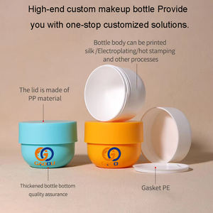 Tarro de Crema Cosmética Vacío de Cobre Liso con Serigrafía de Logotipo en Color Personalizado, con Tapa de Rosca de Plástico PP - Product Image 2