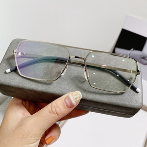 Nouveau cadre de lunettes de lecture en métal vintage mans protection des yeux personnalisée lunettes de blocage de la lumière bleue - Product Image 4