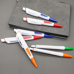 Bolígrafo Plano de Plástico Blanco Personalizable, Bolígrafo de Oficina para <span class=keywords><strong>Propaganda</strong></span>, Pequeño Regalo para Publicidad, Bolígrafo Promocional al por Mayor - Product Image 2