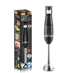Batidora de Mano Eléctrica de 4 Cuchillas, Inicio Rápido, Mezcladora de Alimentos de Acero Inoxidable para Uso Doméstico, Botón de Cobre - Product Image 6