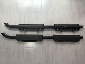 Haute qualité noir mat tout aluminium matériel Wilderness Edition pièces de carrosserie de voiture pédale côté marchepied pour Defender 110 130 - Product Image 6