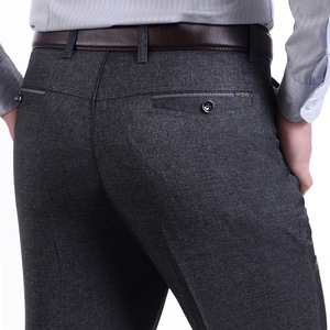 <span class=keywords><strong>Pantaloni</strong></span> Casual da Uomo LCBZ Personalizzati, <span class=keywords><strong>Pantaloni</strong></span> Eleganti <span class=keywords><strong>Slim</strong></span> in Cotone e <span class=keywords><strong>Lino</strong></span>, Chinos per Uomo - Product Image 3