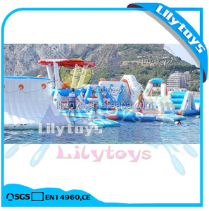 Great outdoors water resistant giant inflatable water games inflatable aqua Park used in swimming pool lake or sea - Product Image 6
