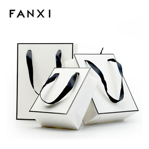 Bolsas de Regalo de Joyería de Lujo FANXI 2022 con Asa de Cuerda, Bolsas de Joyería Hechas a Medida, Bolsas de Compras - Product Image 1