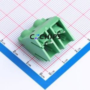 JL636S-95202G01 Screw Terminal Block Through hole Component (THT),P=9.52mm Connector 1x2P 9.52mm Green Through Hole - Product Image 2