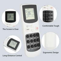 YKR-Q/002E pour télécommande de climatiseur AUX compatible avec les climatiseurs AUX RC-F23HN RC-F27HN RC-F37HN RC-F57HN RC-F76HN RC-F86HN