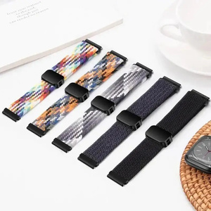 Correa Deportiva Elástica de Nailon con Cierre Magnético de 20mm 22mm para Hombre y <span class=keywords><strong>Mujer</strong></span>, Compatible con Relojes Samsung Galaxy, Huawei y Garmin - Product Image 3
