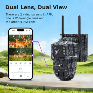 Sectec 24/7 Aov Ghi Âm 4G Đèn Pha Năng Lượng Mặt Trời An Ninh Ngụy Trang Máy Ảnh Ip66 Không Dây AI Phát Hiện Pin Wifi CCTV IP Máy Ảnh - Product Image 5