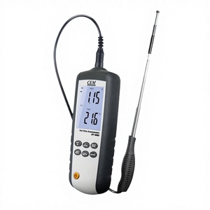 CEM DT-3880 เครื่องวัดความเร็วลมแบบใช้ลวดร้อนแบบพกพา อินเทอร์เฟซ USB เซ็นเซอร์วัดความเร็วลมแบบใช้ความร้อน จอแสดงผล LCD แบบพกพาสำหรับอุตสาหกรรม - Product Image 4