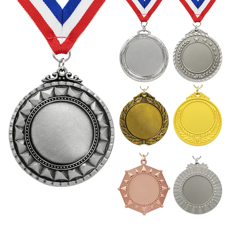 2024 Manufacturer Blank Medallion Custom Logo Design Zinc Alloy 3D Sport Running Marathon Finisher Sports Metal Medal
