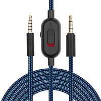 Câble audio G233 de remplacement pour casques de jeu filaires Logitech G433 G Pro G Pro X, cordon auxiliaire compatible avec Xbox One PS4 PS5 PC, 6,6 pieds