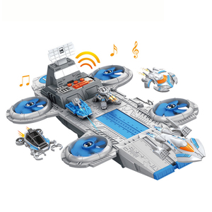 Jouets éducatifs pour enfants, <span class=keywords><strong>navette</strong></span> <span class=keywords><strong>spatiale</strong></span> à piles STEM, avec 6 sons, 5 voitures - Product Image 1