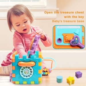 Jouets de trieur de forme <span class=keywords><strong>6</strong></span> en 1 éducatifs précoces, centres de jeu <span class=keywords><strong>d</strong></span>'<span class=keywords><strong>activité</strong></span> pour bébé, <span class=keywords><strong>Cube</strong></span> <span class=keywords><strong>d</strong></span>'<span class=keywords><strong>activité</strong></span> musicale et légère pour <span class=keywords><strong>6</strong></span> 12 18 <span class=keywords><strong>mois</strong></span> - Product Image 3