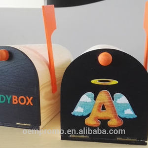 Özel yapılmış yapımı ahır tarzı açık duran ahşap posta kutusu - Product Image 6