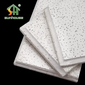 14MM Mineral Fiber Ceiling Tiles Sheet Mineral Sound-Absorbing Ceiling Board