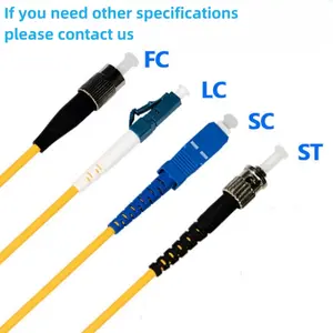 Factory Supply Singlemode Fiber LC/UPC To ST/UPC SM SX 2.0mm Tight-Buffered Fiber Network Cable For Data Centers