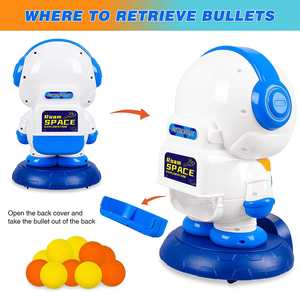 Space Robot Shooting Toys giochi di tiro al bersaglio per bambini con 2 pistole giocattolo ad aria LCD Score Record Sound Electronic Target Gifts Toys - Product Image 3