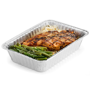 LWS Factory Price Disposable Aluminum Foil Takeaway Food Containers Food Grade Custom Aluminium <strong>Tin</strong> Foil Food <strong>Tray</strong>/Pan With Lid - Product Image 5