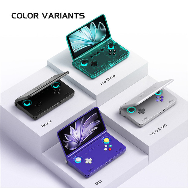 GBE Retroid Pocket Flip 2 5.5-Inch Full HD OLED Touch Screen Android 13 SD865 15000+ Games 128G WiFi 5000mAh Gaming