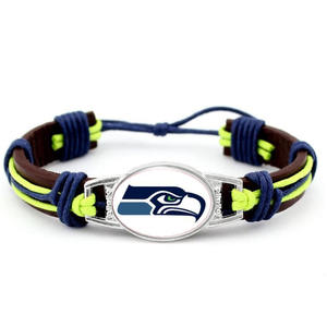Pulsera de equipo de fútbol americano Hombres Mujeres Unisex Fútbol Béisbol Pulsera deportiva ajustable - Product Image 5