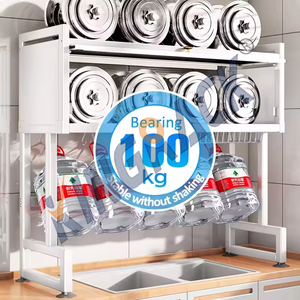 מדפי תיל נירוסטה מאושרים על ידי NSF, 24*11*<span class=keywords><strong>30</strong></span> אינץ', מסנן סירים מסחרי דו-קומתי, מסגרת מחוזקת עומדת - Product Image 3