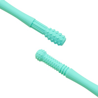 BHD nouveau Design Silicone dentition bâtons mâcher paille jouets de dentition pour nourrissons tout-petits avec brosses de nettoyage