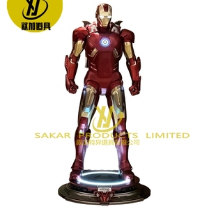 Vente chaude grandeur nature Iron Man Spider-Man & <span class=keywords><strong>Hulk</strong></span> Statues en résine <span class=keywords><strong>Marvel</strong></span> films décoration de rue commerciale modèle modèle - Product Image 3