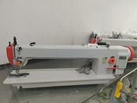 Nouvelle machine à coudre industrielle à bras long, point noué, simple aiguille, plate, avec coupe-fil automatique