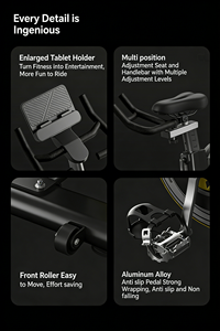 Vélo d'entraînement <span class=keywords><strong>cardio</strong></span> standard personnalisé OEM, vélo d'entraînement durable, <span class=keywords><strong>cardio</strong></span> pour les programmes de remise en forme en salle de sport commerciale - Product Image 4