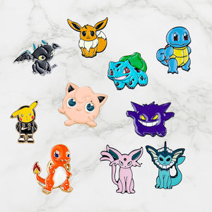 Karakter kartun Pika Elves lembut Enamel Vintage Die Struck merek <span class=keywords><strong>Promo</strong></span> organisasi lencana mode baru Anime personalisasi Pin - Product Image 1