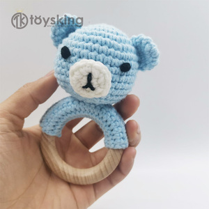 Giocattolo fatto a mano dell'uncinetto dell'orso del cotone di alta qualità animale di peluche amico dalla fabbrica di ToysKing - Product Image 3
