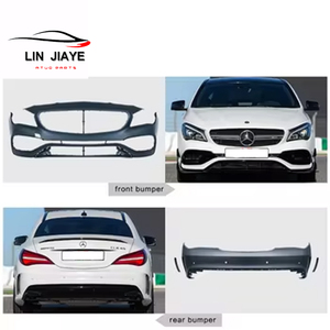 Pièces <span class=keywords><strong>de</strong></span> voiture automobiles Style CLA <span class=keywords><strong>Amg</strong></span> pour <span class=keywords><strong>Mercedes</strong></span>-Benz W117 à CLA45 <span class=keywords><strong>Amg</strong></span> PP Kits <span class=keywords><strong>de</strong></span> carrosserie <span class=keywords><strong>de</strong></span> pare-chocs avant Grille et jupes latérales 2013-2019 - Product Image 2