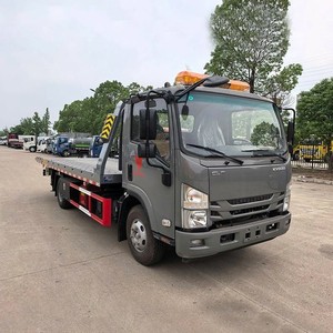 I-suzu KV600 4X2 4t 5t Road <b>Flatbed</b> Wrecker Towing Tow <b>Truck</b> Good Quality - Product Image 3