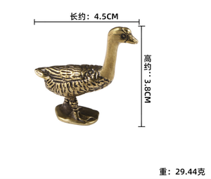 الحرف المعدنية النحاسية بطة أوزة المعادن صب الشكل النحت الحيوان - Product Image 2