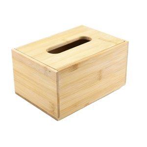 For Bathroom Bedroom Dresser Wood Color Square Boutique Storage Tissue Wooden Box Holder Tissue