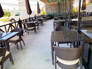 <span class=keywords><strong>PE</strong></span> mây cafe Bàn và ghế thiết lập cho nhà hàng ngoài trời đồ nội thất - Product Image 2