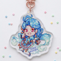 Porte-clés personnalisé 2026 en acrylique transparent léger et sûr, avec personnage de dessin animé imprimé HD double face, breloque de sac, cadeau
