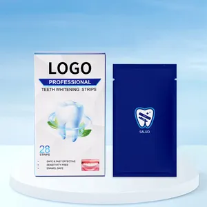 Hot Selling Private Logo Home Use Remove Tooth Stains Teeth Whitening Strips Dry Strips No residue