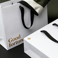 Sacs shopping en papier pliables, sacs cadeaux personnalisés avec votre propre logo, sacs de remerciement pour fêtes