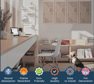 แผ่นซับเสียงแบบหนา ราคาคุ้มค่า ติดตั้งง่ายด้วยกาวในตัว สำหรับห้องละคร ห้องสตูดิโอ - Product Image 4