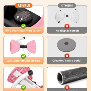 Machine Silencieuse d'Entraînement de la Taille <span class=keywords><strong>pour</strong></span> Femmes à Domicile, Disque de Torsion Rotatif <span class=keywords><strong>pour</strong></span> Amincissement de la Taille et Exercice à Domicile - Product Image 3
