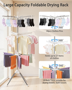 Attractive Price Clothes Drying <b>Rack</b> Free Standing Organizer 3-Tier Space Clothes <b>Rack</b> - Product Image 4