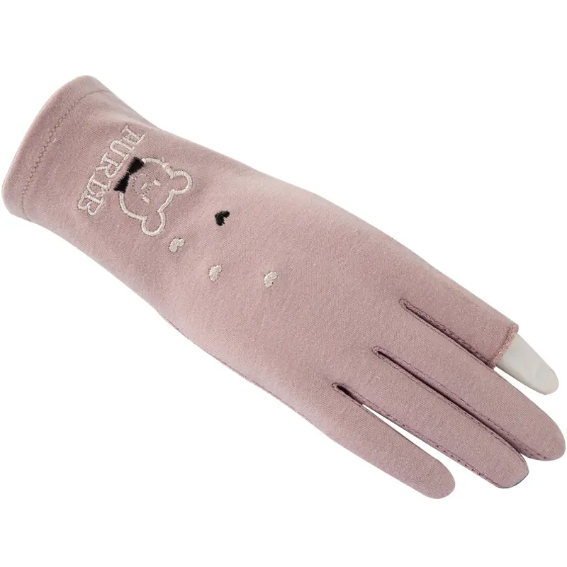UPF 50+ Women's Outdoor UV Fingerless Sun Gloves Sun Protective Half Finger Gloves for Driving Riding Fishing Golfing
