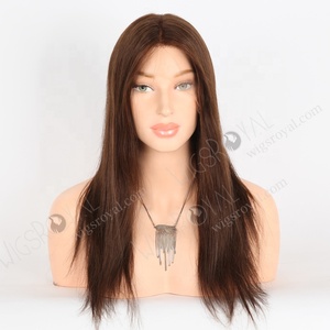 <span class=keywords><strong>Peluca</strong></span> con malla frontal HD transparente marrón chocolate de aspecto Natural <span class=keywords><strong>peluca</strong></span> <span class=keywords><strong>Morena</strong></span> de pelo europeo realista de 16 pulgadas para <span class=keywords><strong>mujer</strong></span> - Product Image 2