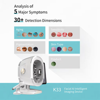Miroir de beauté intelligent avec scanner facial, analyse de la peau par IA, analyseur facial commercial Android pour clinique et spa