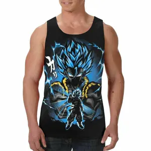 Wears World Dragon logo camisas Camisa sin mangas para hombre Camiseta sin mangas de verano Super Saiyan usa Gym Chaleco UK Gift DTG camiseta sin mangas con estampado - Product Image 1