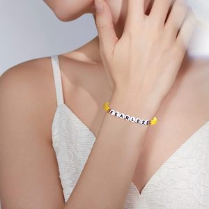 Commercio all'ingrosso di 2024 perle di argilla polimerica personalizzato bracciale gioielli nome personalizzato lettera braccialetto di amicizia per le donne - Product Image 2