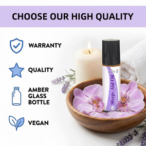 Sleep Aid Oil Roll on Lavender Ylang Ylang Clary Sage Essential Oil Blend Calming Relaxing Aroma for Better Sleep - Product Image 6
